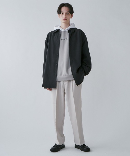 LUCY（ルーシー）の「LUCY/トロミBIGシャツ（シャツ/ブラウス・メンズ・パープル系その他/ブラック/グリーン系その他・MEDIUM/LARGE）」の12枚目の写真