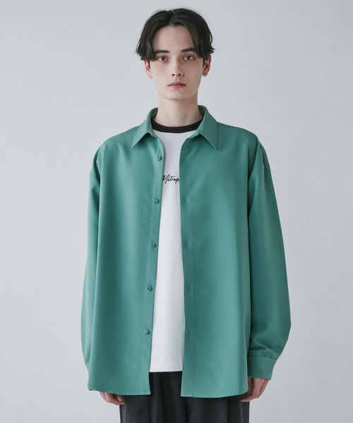 LUCY（ルーシー）の「LUCY/トロミBIGシャツ（シャツ/ブラウス・メンズ・パープル系その他/ブラック/グリーン系その他・MEDIUM/LARGE）」の15枚目の写真