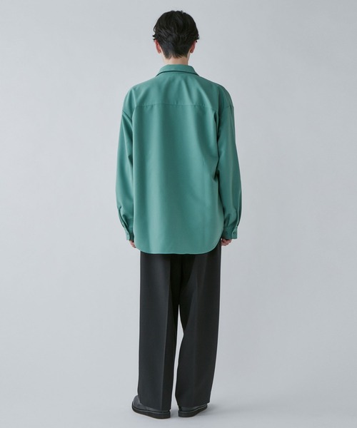 LUCY（ルーシー）の「LUCY/トロミBIGシャツ（シャツ/ブラウス・メンズ・パープル系その他/ブラック/グリーン系その他・MEDIUM/LARGE）」の6枚目の写真