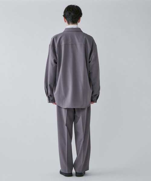 LUCY（ルーシー）の「LUCY/トロミBIGシャツ（シャツ/ブラウス・メンズ・パープル系その他/ブラック/グリーン系その他・MEDIUM/LARGE）」の10枚目の写真