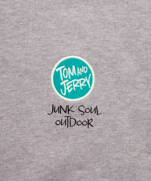 Tom&Jerry(トムアンドジェリー)の「JUNK SOUL/飛び裏毛TOM&JERRY(トム&ジェリー) ワッペン付き仲良くギター トレーナー (M4)(スウェット・キッズ・杢グレー/カーキ・100/110/120/130/140/150/160)」の7枚目の写真