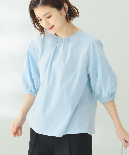 B:MING by BEAMS(ビーミングバイビームス)の「B:MING by BEAMS / 2WAY フォルム ブラウス(シャツ/ブラウス・レディース・ホワイト/ブラック/サックスブルー・SMALL/MEDIUM)」の3枚目の写真