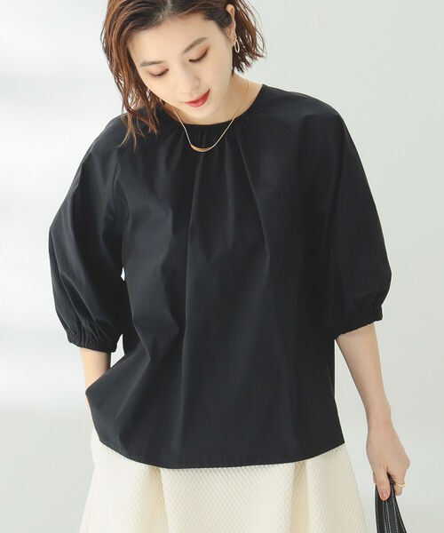 B:MING by BEAMS(ビーミングバイビームス)の「B:MING by BEAMS / 2WAY フォルム ブラウス(シャツ/ブラウス・レディース・ホワイト/ブラック/サックスブルー・SMALL/MEDIUM)」の1枚目の写真