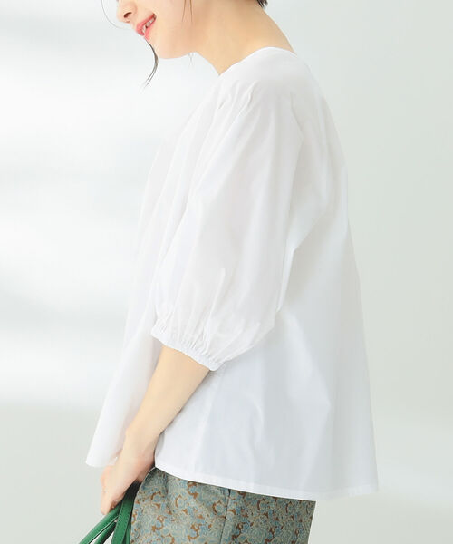 B:MING by BEAMS(ビーミングバイビームス)の「B:MING by BEAMS / 2WAY フォルム ブラウス(シャツ/ブラウス・レディース・ホワイト/ブラック/サックスブルー・SMALL/MEDIUM)」の13枚目の写真