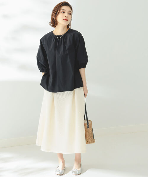 B:MING by BEAMS(ビーミングバイビームス)の「B:MING by BEAMS / 2WAY フォルム ブラウス(シャツ/ブラウス・レディース・ホワイト/ブラック/サックスブルー・SMALL/MEDIUM)」の15枚目の写真