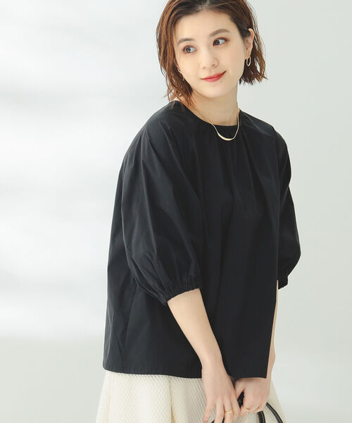 B:MING by BEAMS(ビーミングバイビームス)の「B:MING by BEAMS / 2WAY フォルム ブラウス(シャツ/ブラウス・レディース・ホワイト/ブラック/サックスブルー・SMALL/MEDIUM)」の8枚目の写真