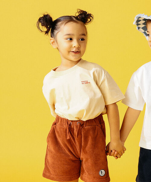 B:MING by BEAMS（ビーミングバイビームス）の「B:MING by BEAMS / ロゴ 刺繍 Tシャツ（100～150cm）（Tシャツ/カットソー・キッズ・ホワイト/ベージュ・100/120/150/130/110/140）」の5枚目の写真