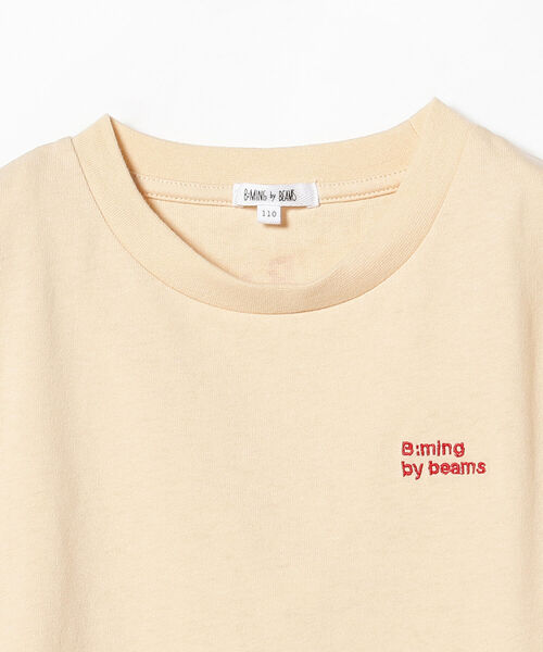B:MING by BEAMS（ビーミングバイビームス）の「B:MING by BEAMS / ロゴ 刺繍 Tシャツ（100～150cm）（Tシャツ/カットソー・キッズ・ホワイト/ベージュ・100/120/150/130/110/140）」の4枚目の写真