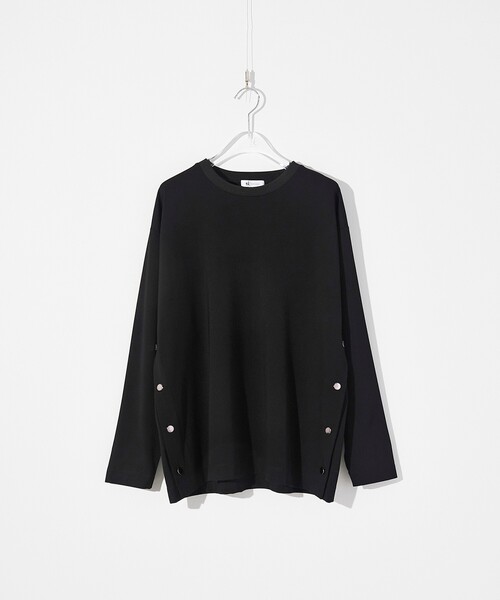 tk.TAKEO KIKUCHI(ティーケータケオキクチ)の「◆サイドオープンカットソー(Tシャツ/カットソー・メンズ・ブラック/グリーン系その他5/ホワイト・02/03)」の3枚目の写真