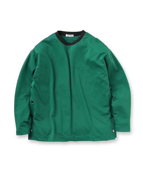 tk.TAKEO KIKUCHI(ティーケータケオキクチ)の「◆サイドオープンカットソー(Tシャツ/カットソー・メンズ・ブラック/グリーン系その他5/ホワイト・02/03)」の4枚目の写真