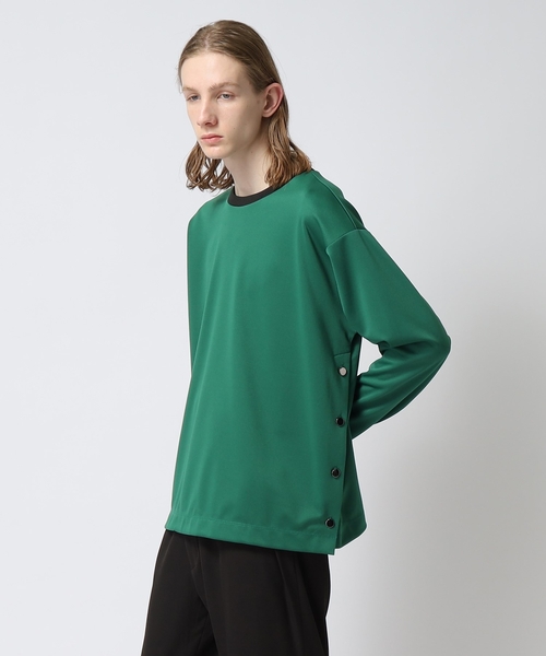 tk.TAKEO KIKUCHI(ティーケータケオキクチ)の「◆サイドオープンカットソー(Tシャツ/カットソー・メンズ・ブラック/グリーン系その他5/ホワイト・02/03)」の20枚目の写真