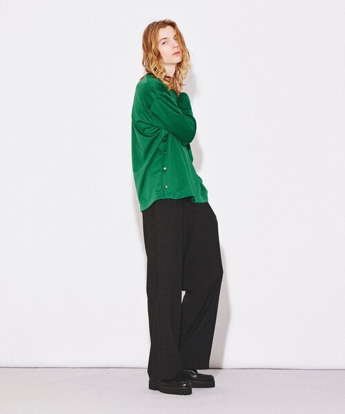 tk.TAKEO KIKUCHI(ティーケータケオキクチ)の「◆サイドオープンカットソー(Tシャツ/カットソー・メンズ・ブラック/グリーン系その他5/ホワイト・02/03)」の22枚目の写真