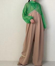 TEVALT | ギャザーチュールトップス(シャツ/ブラウス)