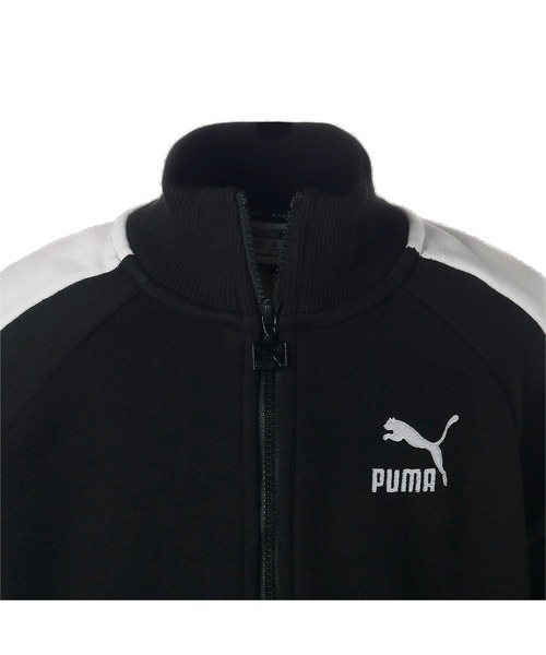 PUMA（プーマ）の「PUMA プーマ キッズ ガールズ CLASSICS T7 トラック ジャケット 104-152cm（ジャージ・キッズ・ブラック/ローズ・140/128/152/104/116/165）」の6枚目の写真