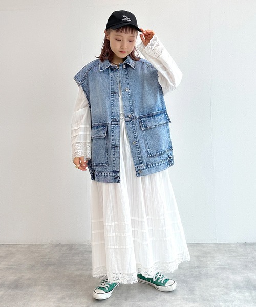 w closet（ダブルクローゼット）の「NYCキャップ（キャップ・レディース・ブラック/オフホワイト・FREE）」の3枚目の写真