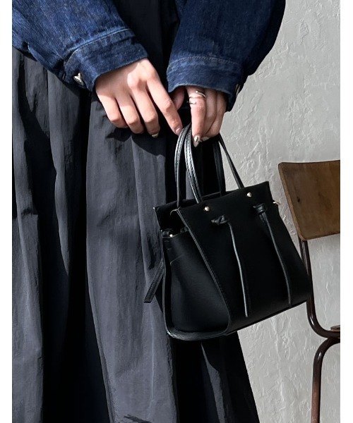 Re:EDIT（リエディ）の「トートデザインミニバッグ（ショルダーバッグ・レディース・ライトグレー/ブラック/ブルー/モカ・FREE）」の22枚目の写真