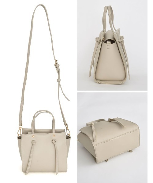 Re:EDIT（リエディ）の「トートデザインミニバッグ（ショルダーバッグ・レディース・ライトグレー/ブラック/ブルー/モカ・FREE）」の11枚目の写真