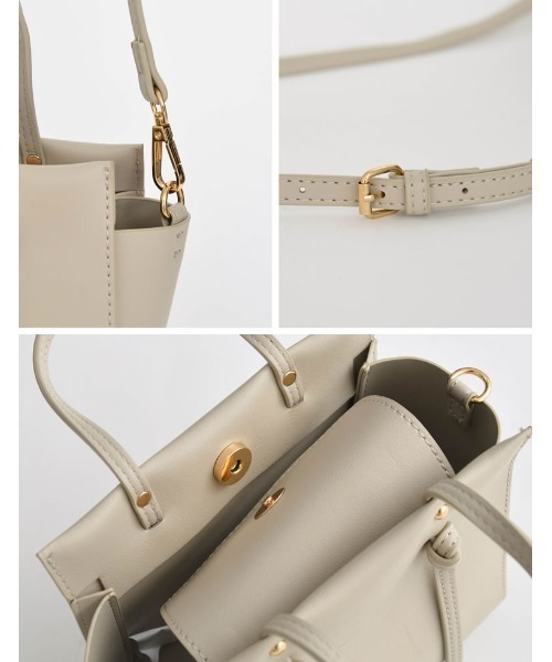 Re:EDIT（リエディ）の「トートデザインミニバッグ（ショルダーバッグ・レディース・ライトグレー/ブラック/ブルー/モカ・FREE）」の14枚目の写真