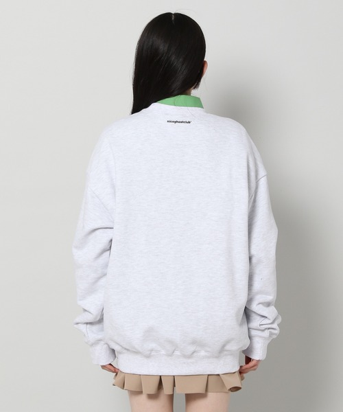 NICE GHOST CLUB(ナイスゴーストクラブ)の「【UNISEX】niceghostclub/ドリーマーラビットプルオーバー(ウラケ) 2197705(スウェット・レディース・ライトグレー/ブラック・MEDIUM/LARGE)」の11枚目の写真