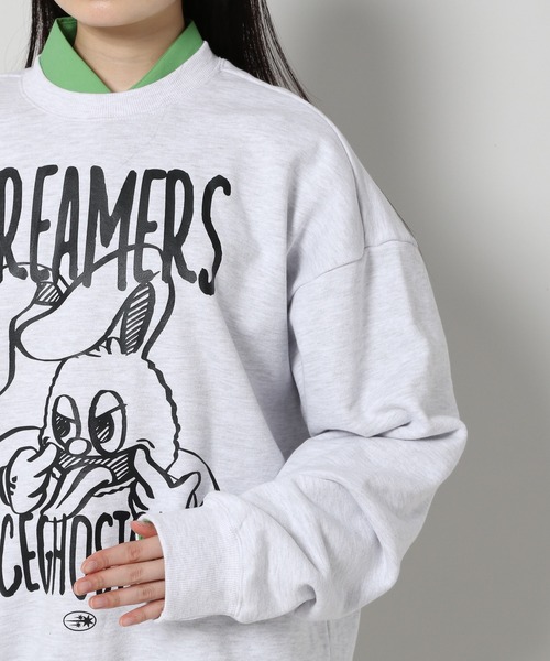 NICE GHOST CLUB(ナイスゴーストクラブ)の「【UNISEX】niceghostclub/ドリーマーラビットプルオーバー(ウラケ) 2197705(スウェット・レディース・ライトグレー/ブラック・MEDIUM/LARGE)」の15枚目の写真