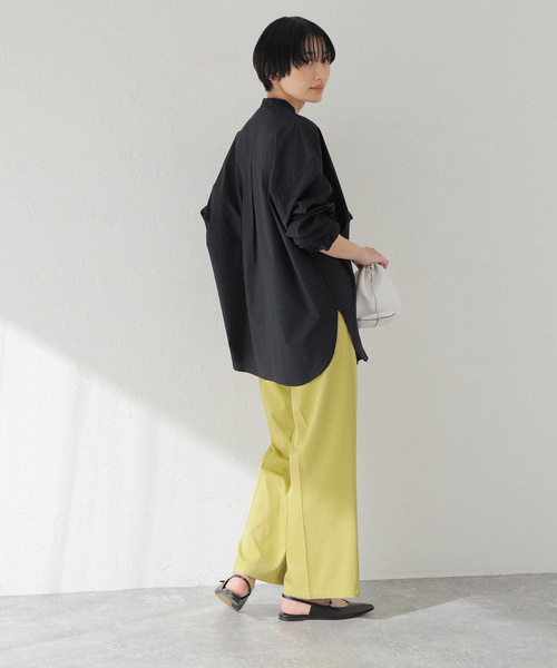 JOINT WORKS（ジョイントワークス）の「【COMMRE/コムル】カラータック スラックス（スラックス・レディース・グリーン/ホワイト/チャコールグレー/オレンジ・FREE）」の12枚目の写真