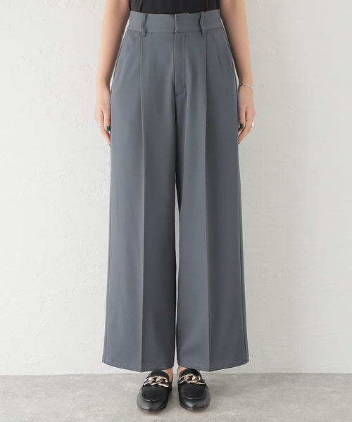 JOINT WORKS（ジョイントワークス）の「【COMMRE/コムル】カラータック スラックス（スラックス・レディース・グリーン/ホワイト/チャコールグレー/オレンジ・FREE）」の16枚目の写真