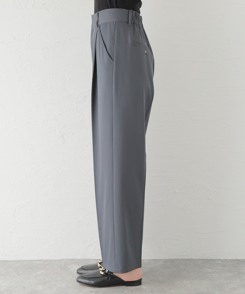 JOINT WORKS（ジョイントワークス）の「【COMMRE/コムル】カラータック スラックス（スラックス・レディース・グリーン/ホワイト/チャコールグレー/オレンジ・FREE）」の17枚目の写真