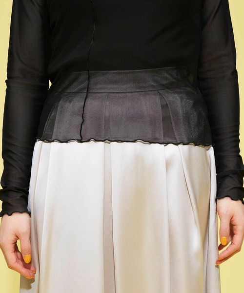 FOREVER 21（フォーエバー トゥエンティーワン）の「シアーメロウメッシュロンT（Tシャツ/カットソー・レディース・ホワイト/ブラック/グリーン・FREE）」の11枚目の写真