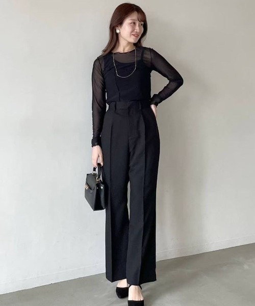 FOREVER 21（フォーエバー トゥエンティーワン）の「シアーメロウメッシュロンT（Tシャツ/カットソー・レディース・ホワイト/ブラック/グリーン・FREE）」の18枚目の写真