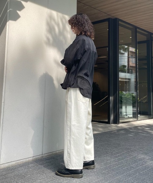 CIAOPANIC（チャオパニック）の「シアーオーバーシャツ（シャツ/ブラウス・メンズ・グレー/サックスブルー/ブラック・MEDIUM/LARGE）」の17枚目の写真