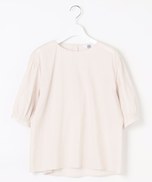 J.PRESS Ladies(J.プレス レディス)の「【WEB限定カラーあり・洗える】ラミーポプリン ボリュームスリーブ ブラウス(シャツ/ブラウス・レディース・イエロー系/ライトグレー系/ふじ色系/ベージュ系/グレー系/ネイビー系・XS)」の18枚目の写真