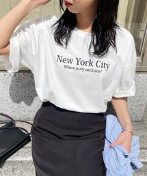 刺繍ロゴミックスTシャツ