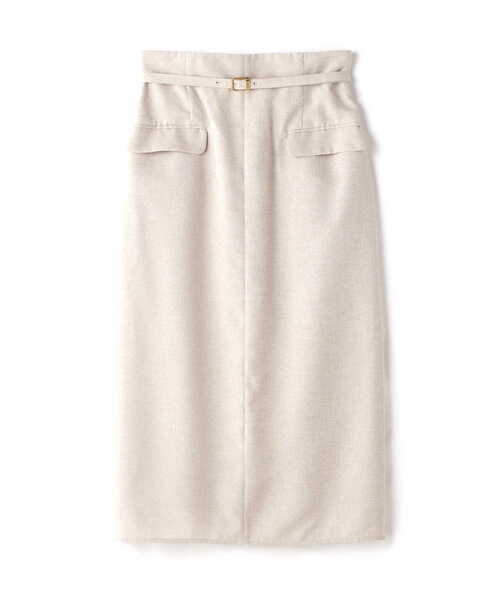 N.（N. Natural Beauty Basic）（エヌエヌナチュラルビューティーベーシック）の「【S Size Line】麻調ハイウエストフラップタイトスカート（スカート・レディース・ベージュ/ブルー/ネイビー・MEDIUM/SMALL）」の10枚目の写真