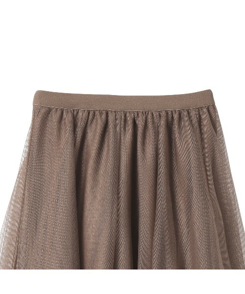 Ada.(エイダ)の「クリスマスだけの特別プライス!今なら490円!ふわっと広がる美シルエット チュール フレアスカート(スカート・レディース・アイボリー/ピンク/ブラウン/ブラック/グレー/グレイッシュベージュ/カーキ/ライトブルー/グレイッシュブルー・FREE)」の22枚目の写真