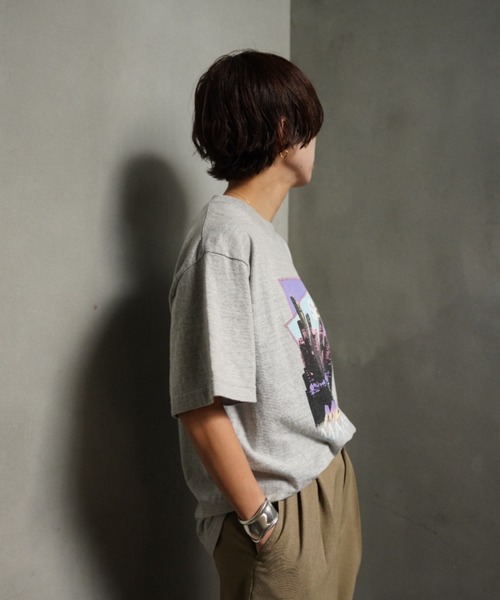 GOOD ROCK SPEED（グッドロックスピード）の「GOOD ROCK SPEED (グッドロックスピード) MANHATTAN Tシャツ/23ORG029W/ユニセックス（Tシャツ/カットソー・レディース・グレー・F）」の4枚目の写真