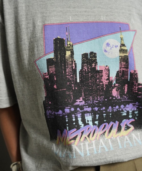 GOOD ROCK SPEED（グッドロックスピード）の「GOOD ROCK SPEED (グッドロックスピード) MANHATTAN Tシャツ/23ORG029W/ユニセックス（Tシャツ/カットソー・レディース・グレー・F）」の6枚目の写真