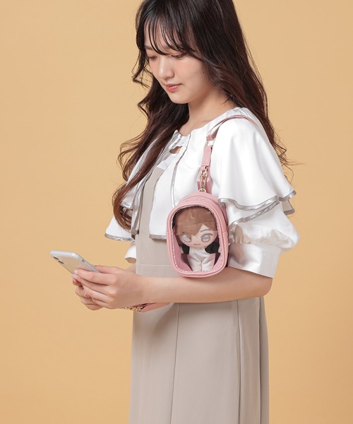 Appel Toi 推し活 ぬいぐるみポーチ付きスマホストラップ ぬい