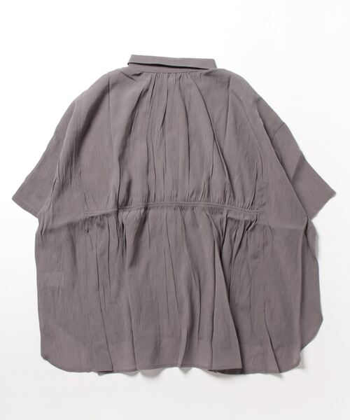 m.f.editorial（エムエフエディトリアル）の「m.f.エディトリアル レディース ローン 半袖オーバーシャツ（シャツ/ブラウス・レディース・グリーン系その他/モカ/ブラウン/ベージュ・FREE）」の5枚目の写真