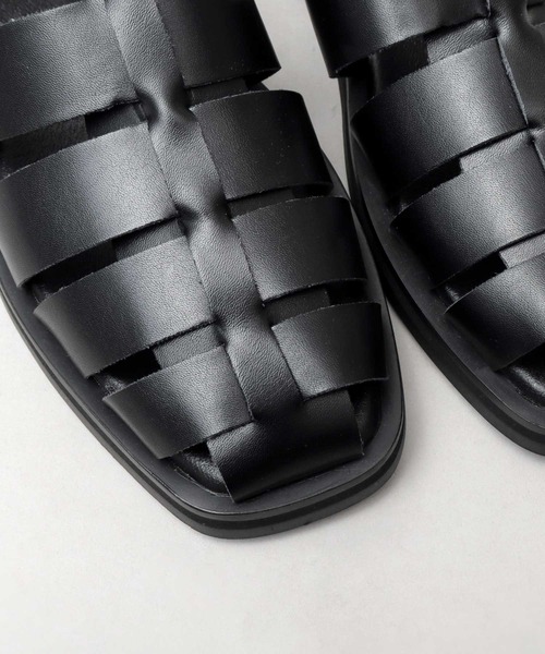 ROOPTOKYO（ループトウキョウ）の「グルカサンダル メンズ スクエアトゥ（サンダル・メンズ・ブラック・S/M/L）」の8枚目の写真
