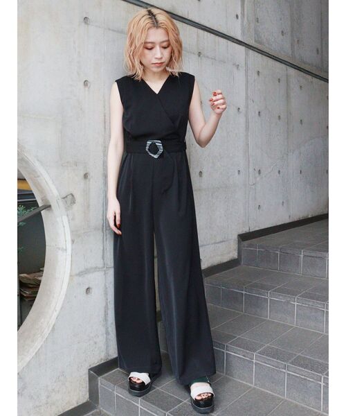 ムルーア MURUA ワイドベアオールインワン （グレー