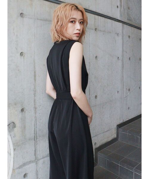 MURUA（ムルーア）の「ウエストタックロンパース（サロペット/オーバーオール・レディース・ブラック/ブルー・FREE）」の13枚目の写真