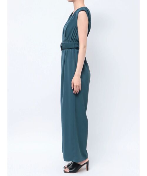 MURUA（ムルーア）の「ウエストタックロンパース（サロペット/オーバーオール・レディース・ブラック/ブルー・FREE）」の3枚目の写真