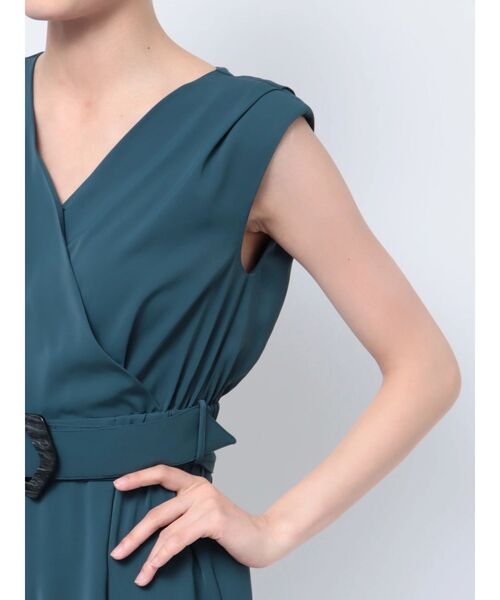 MURUA（ムルーア）の「ウエストタックロンパース（サロペット/オーバーオール・レディース・ブラック/ブルー・FREE）」の8枚目の写真