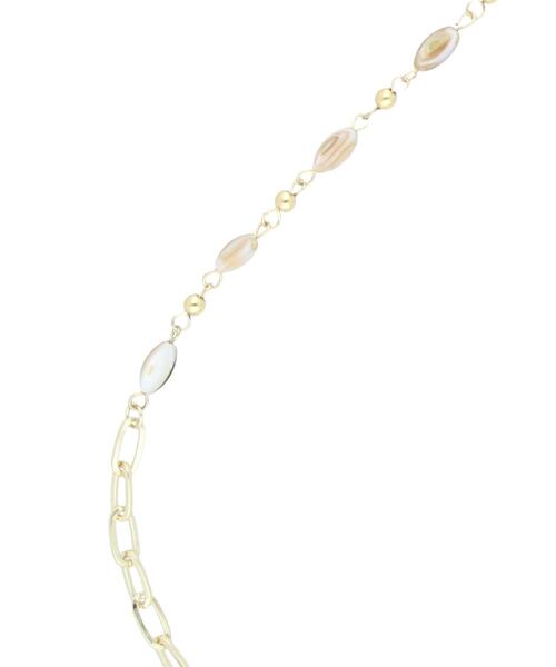 Te chichi（テチチ）の「シェル×メタルマンテルロングネックレス（ネックレス・レディース・ゴールド・F）」の4枚目の写真