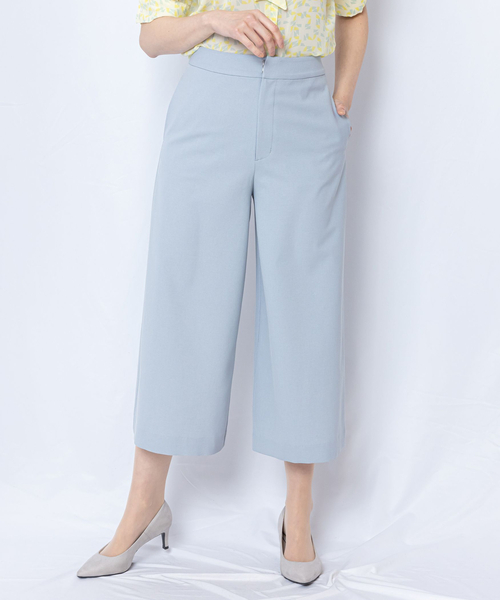 NARACAMICIE（ナラカミーチェ）の「【セットアップスーツ対応】麻調ペールカラーワイドパンツ（その他パンツ・レディース・パープル/ブルー・LL/M）」の2枚目の写真
