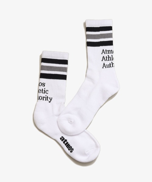 atmos（アトモス）の「atmos COLOR LINE AAA SOCKS（ソックス/靴下・メンズ・ホワイト系その他/ホワイト系その他4/ホワイト×レッド/ホワイト×グリーン/ホワイト×ブラック・26-28cm）」の3枚目の写真