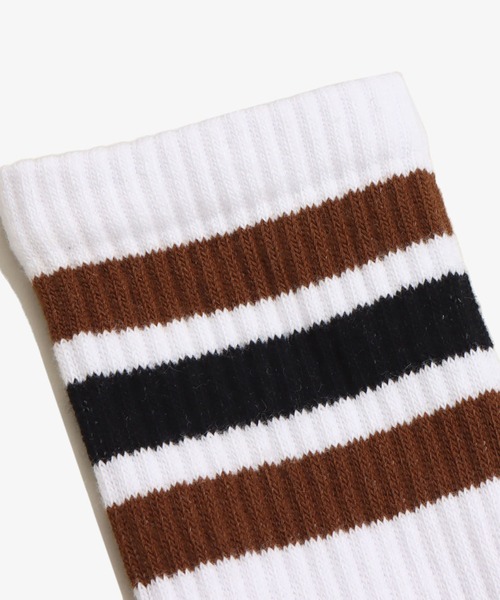 atmos（アトモス）の「atmos COLOR LINE AAA SOCKS（ソックス/靴下・メンズ・ホワイト系その他/ホワイト系その他4/ホワイト×レッド/ホワイト×グリーン/ホワイト×ブラック・26-28cm）」の9枚目の写真