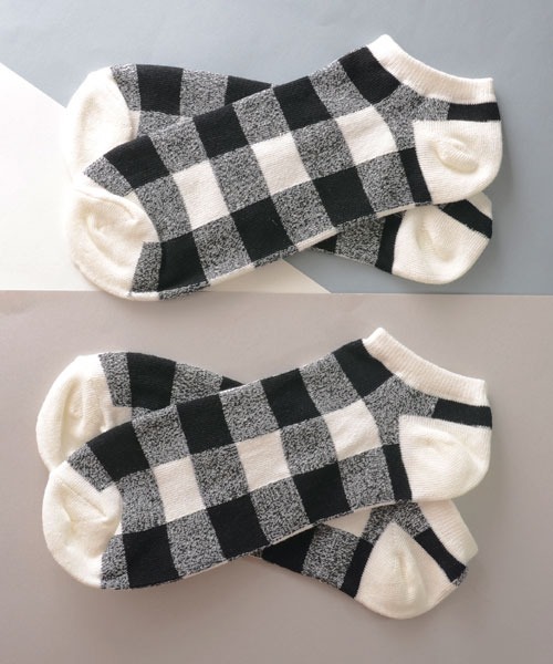 TONE SELECT GOODS(トーンセレクトグッズ)の「【urge select】 〈単色/2足セット〉 メンズ ショート丈 ソックス モノトーン柄(ソックス/靴下・メンズ・C/D/E/F/A/H/J/B/G/I・FREE)」の2枚目の写真