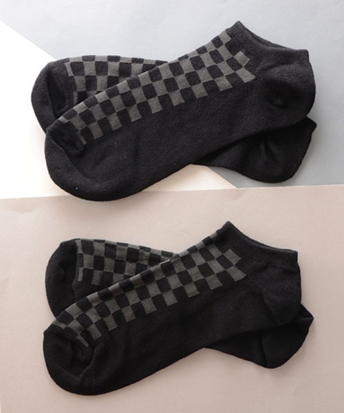 TONE SELECT GOODS(トーンセレクトグッズ)の「【urge select】 〈単色/2足セット〉 メンズ ショート丈 ソックス モノトーン柄(ソックス/靴下・メンズ・C/D/E/F/A/H/J/B/G/I・FREE)」の6枚目の写真