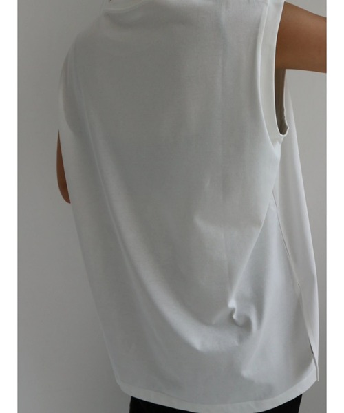 TRUNC(トランクエイティーエイト)の「Ice Touch French Sleeve Tee(タンクトップ・レディース・アイボリー/ブラック・FREE)」の11枚目の写真